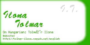 ilona tolmar business card